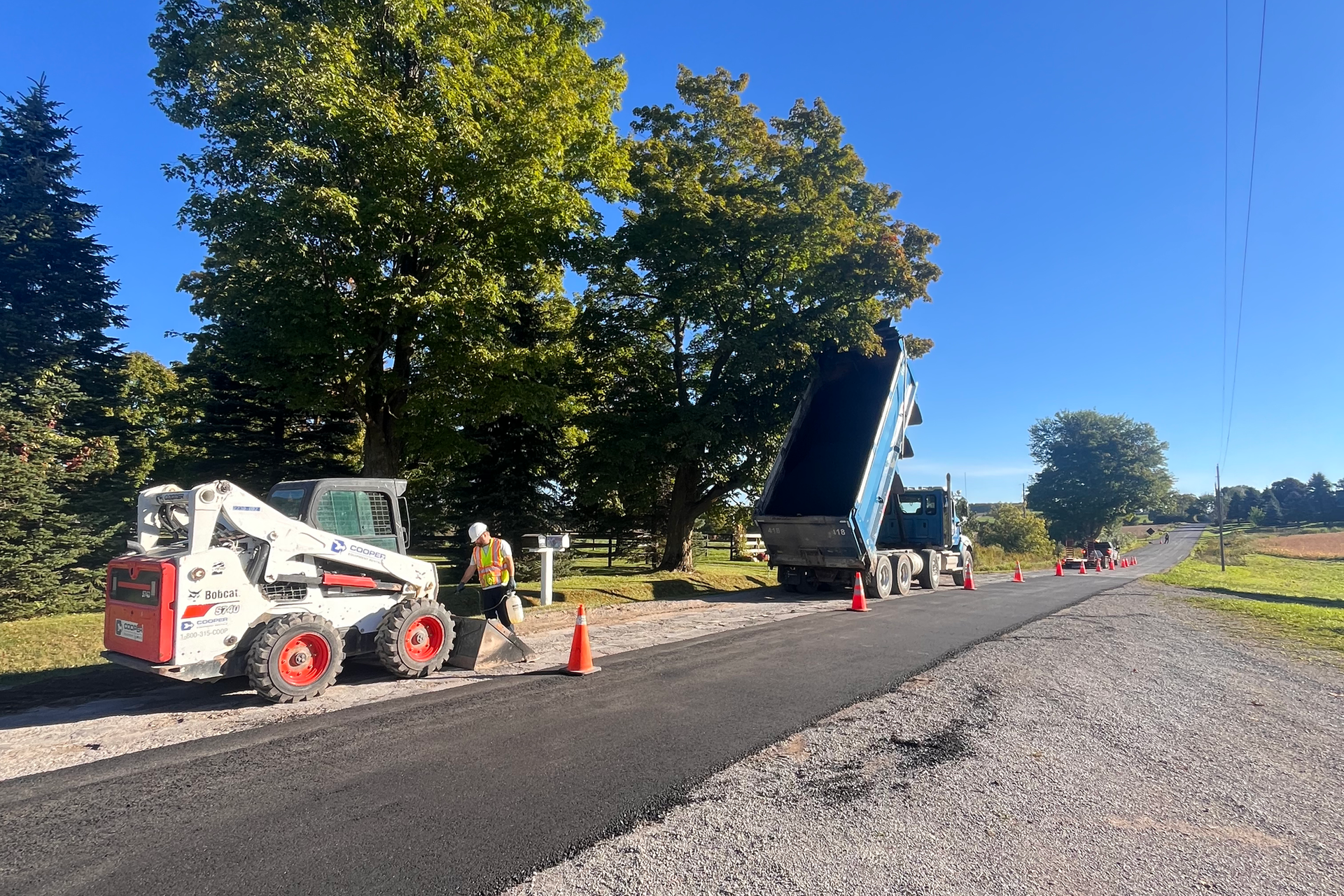Paving and landscaping work in Oshawa, Ontario